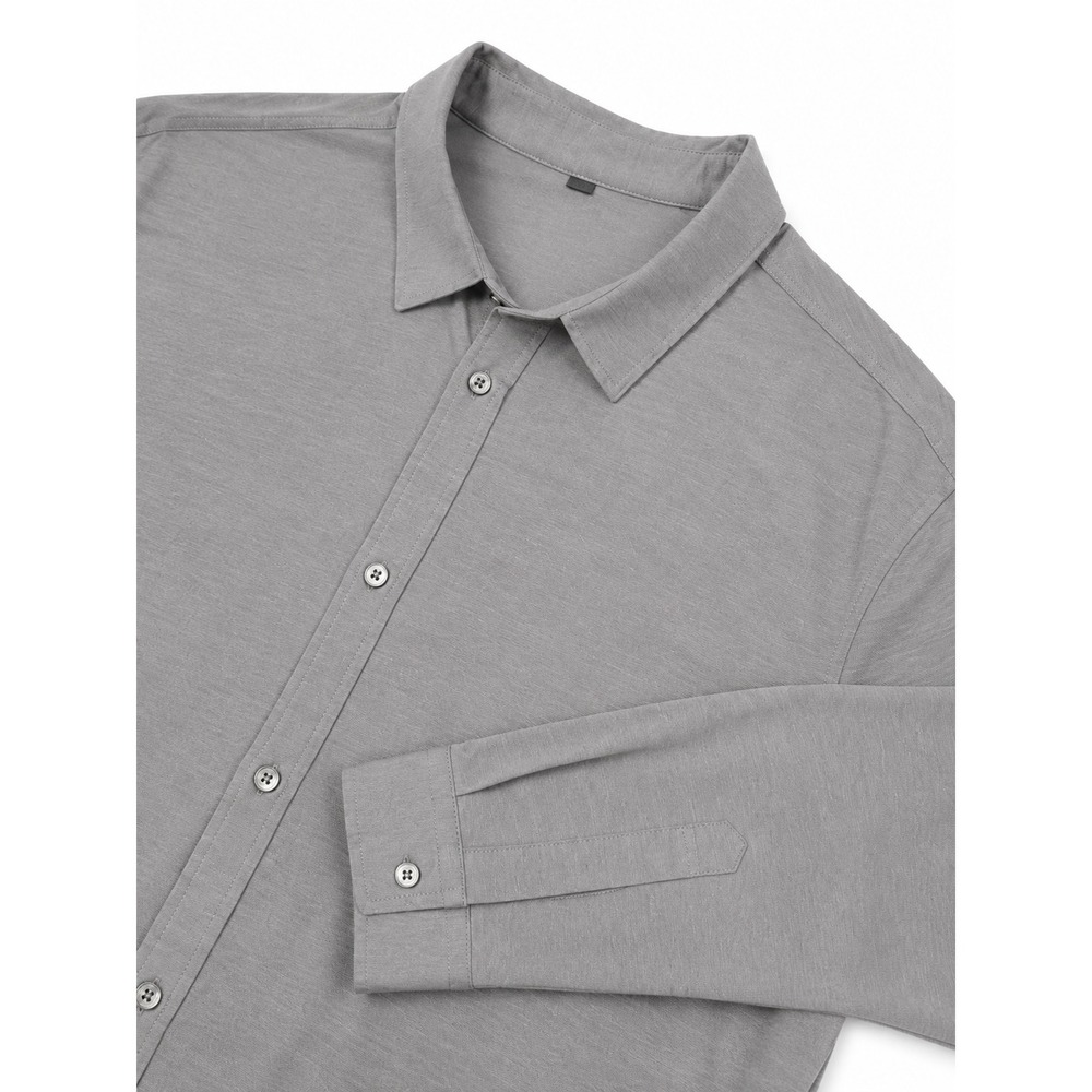 Vuori Bridge Button Down Shirt Men's XXL Gray Stretch Performance Long Sleeve